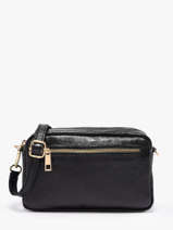 Cross Body Tas Nine Leder Milano Zwart nine NI25115